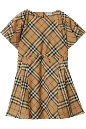 Burberry Checked pleated minidress