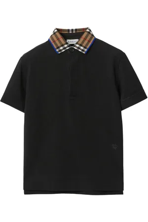 Burberry Contrast-collar cotton polo shirt