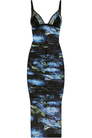 Dolce & Gabbana Floral-print V-neck dress
