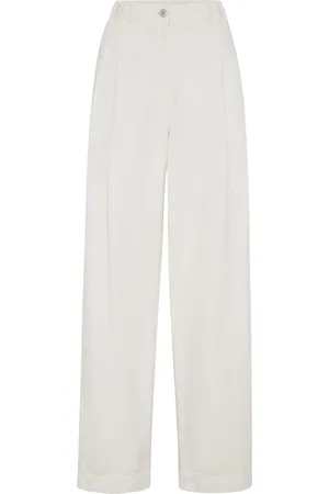 Brunello Cucinelli High-waisted straight-leg trousers