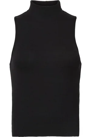 Frame Roll-neck sleeveless top