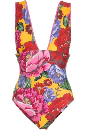 Farm Rio Winter Chita-print swimsuit
