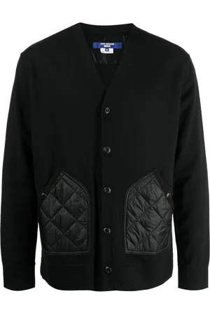 JUNYA WATANABE Quilted-panel V-neck jacket