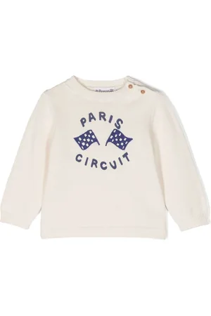 BONPOINT Paris Circuit-print cotton-blend jumper