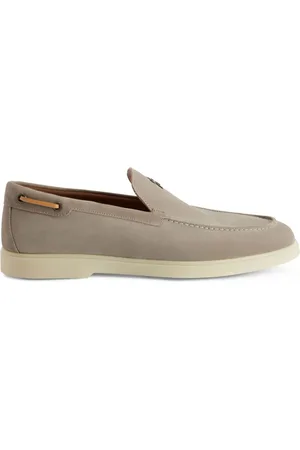 Giuseppe Zanotti Maui logo-plaque suede loafers