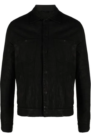 GIORGIO BRATO Crinkled leather jacket