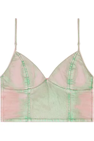 Diesel De-Fulvy-S denim cropped top