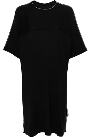 Maison Margiela Logo-tag short-sleeve dress