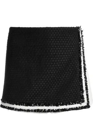 ALICE+OLIVIA Darma two-tone tweed skorts