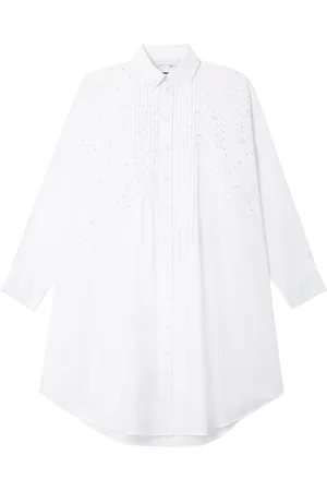 AZ FACTORY Greta rhinestoned cotton shirtdress
