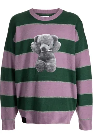 Izzue Striped crew-neck jumper
