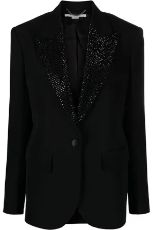 Stella McCartney Hotfix crystal-embellished blazer