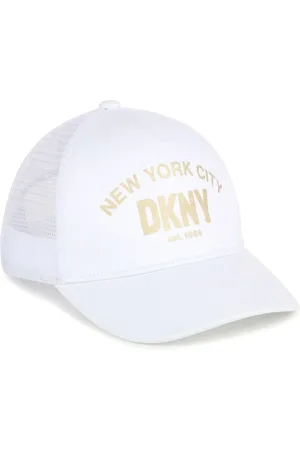 DKNY Foil logo-print cotton cap