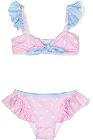 MONNALISA Star-print ruffled bikini set
