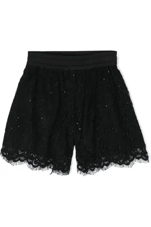 MONNALISA Floral-lace shorts