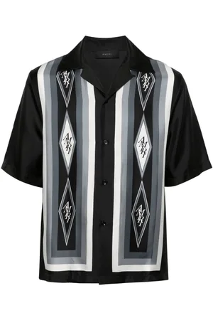 AMIRI Logo-print silk shirt