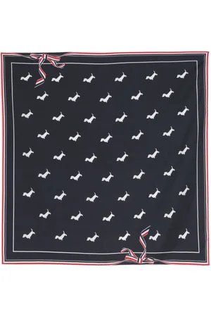 Thom Browne Hector-motif silk scarf