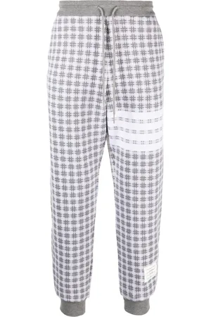 Thom Browne Checked jacquard track pants