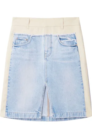 Stella McCartney Two-tone panelled denim skirt
