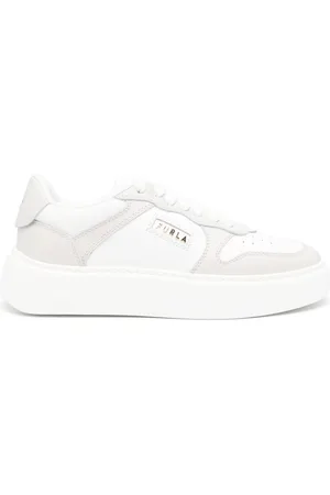 Furla Sport logo-lettering leather sneakers