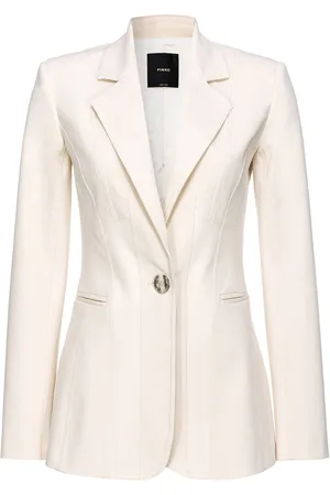 Pinko Single-breasted cotton blazer