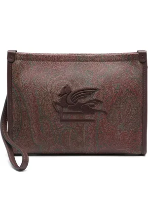 Etro Paisley-print clutch bag
