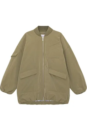 Ganni Oversized multiple-pocket bomber jacket