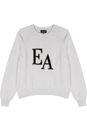 Emporio Armani Logo-patch crew-neck jumper
