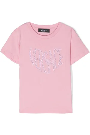 VERSACE Rhinestone-embellished cotton T-shirt