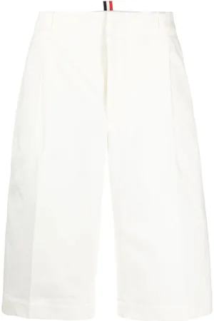 Thom Browne Logo-pull-tab cotton shorts