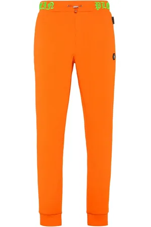 Philipp Plein Skull and Bones logo-waistband track pants