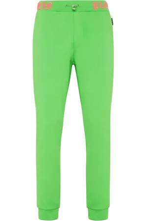 Philipp Plein Skull and Bones logo-waistband track pants