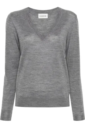 P.A.R.O.S.H. V-neck fine-knit jumper