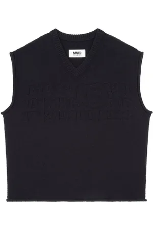 Maison Margiela Numbers-motif V-neck vest