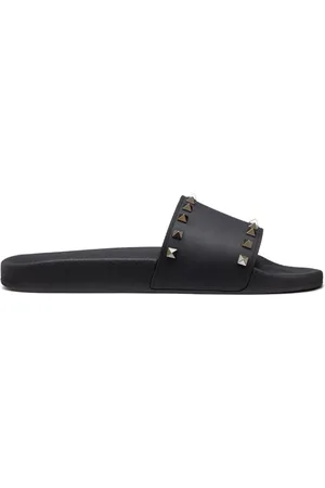 VALENTINO GARAVANI Rockstud slide sandals