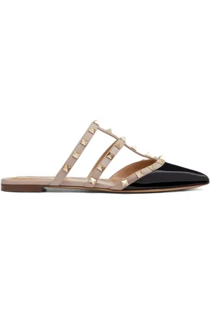 VALENTINO GARAVANI Rockstud patent leather mules