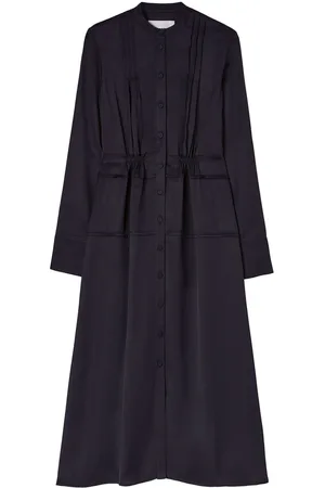 Jil Sander Band-collar midi shirtdress