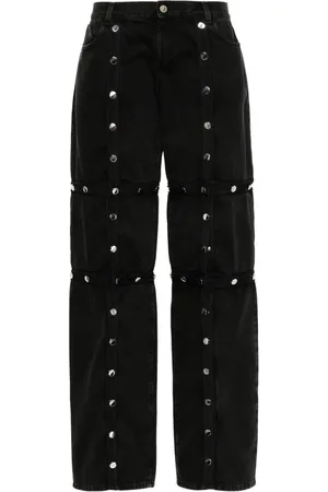 The Attico Deconsructed low-rise jeans