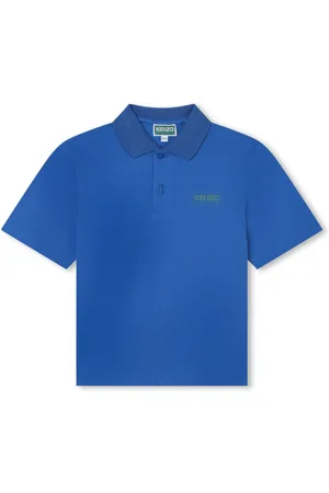 Kenzo Logo-print piqué-weave polo shirt