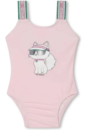 Karl Lagerfeld Choupette-print swimsuit
