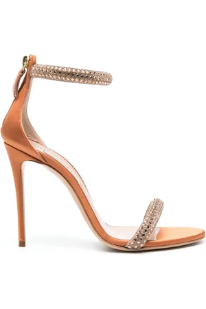 Casadei Scarlet Stratosphere 100mm leather sandals