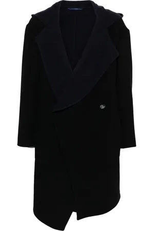 Vivienne Westwood Orb-appliqué asymmetric coat