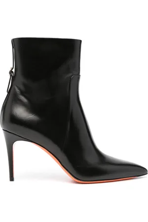 santoni 90mm leather ankle boots