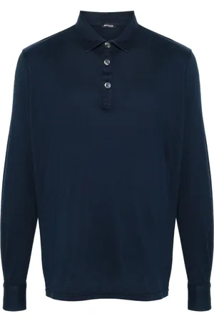 Kiton Long-sleeve jersey polo shirt