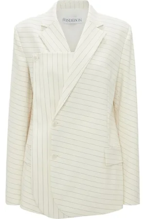 J.W.Anderson Pinstripe-pattern layered blazer