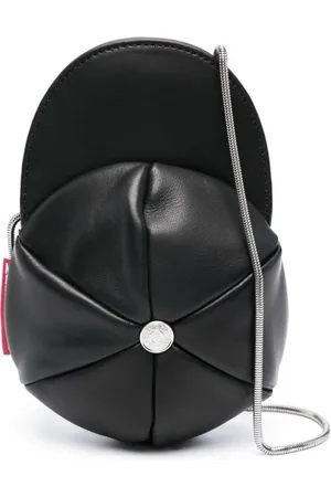 Moschino Logo-appliqué leather crossbody bag