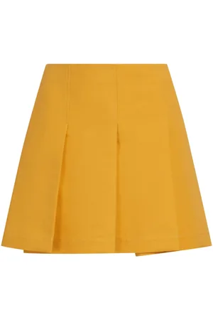 Marni Pleated cotton miniskirt