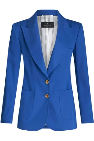 Etro Pegaso-buttons stretch-cotton blazer