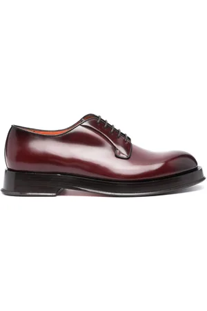 santoni Calf leather derby shoes