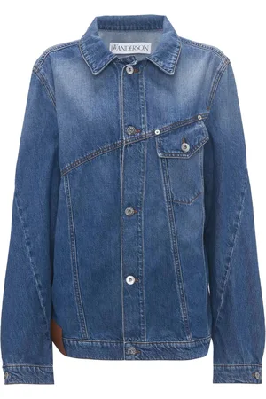 J.W.Anderson Anchor-logo deconstructed denim jacket